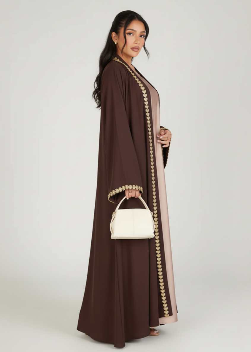 عباية سادة | قلب قهوي