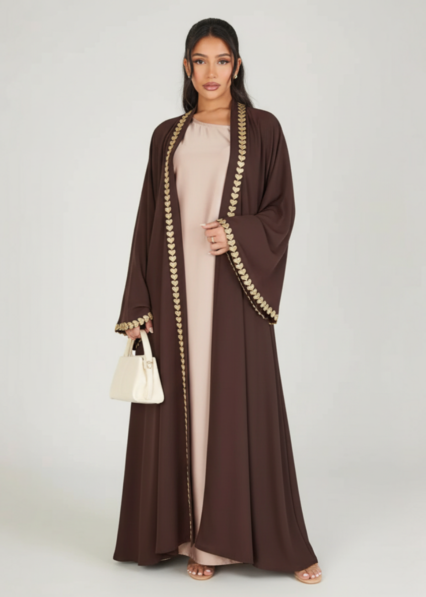 عباية سادة | قلب قهوي