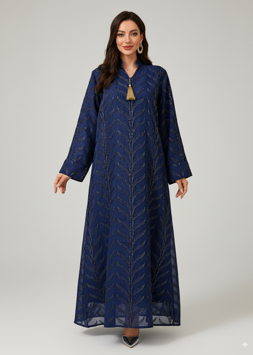 نقشات أوراق | أزرق