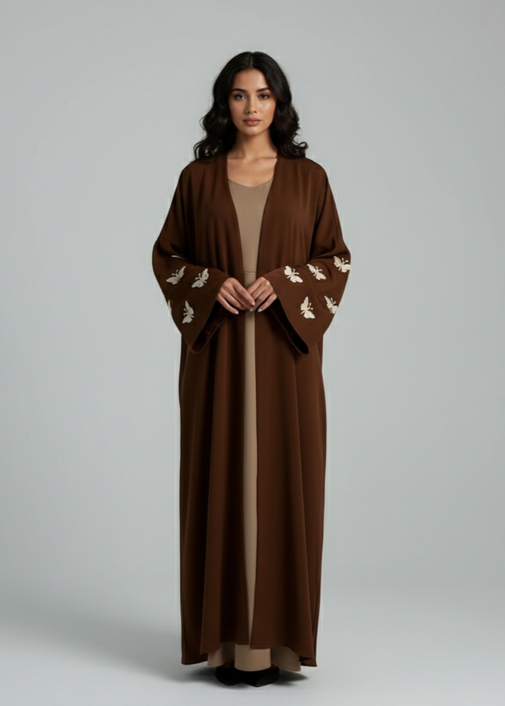 عباية سادة | فراشات قهوي
