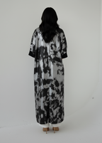 عباية ملوّنة | أسود فضي