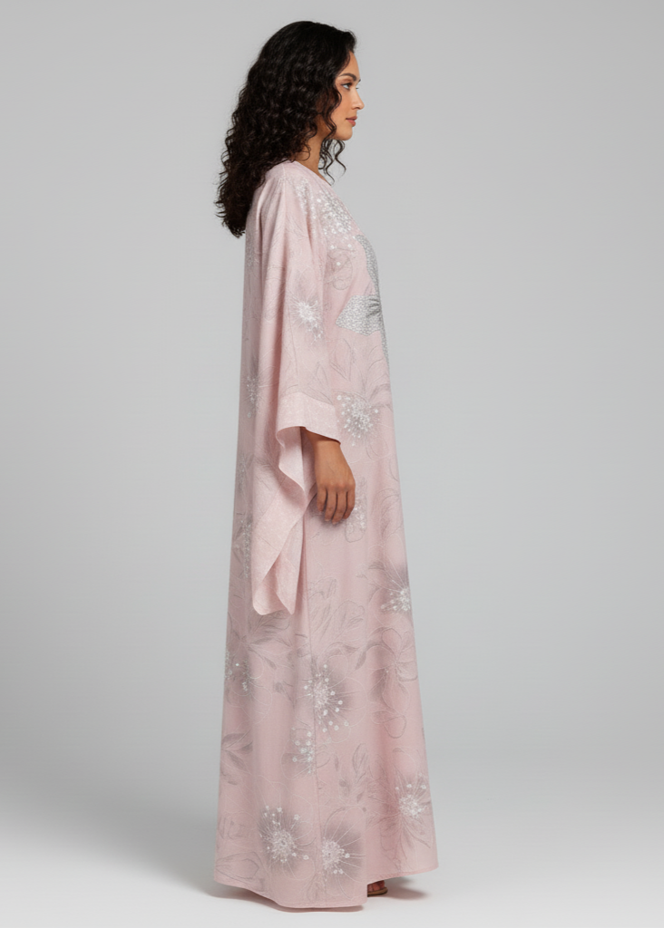 عباية ملوّنة | زنبق زهري