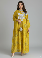 عباية ملوّنة | زنبق أصفر