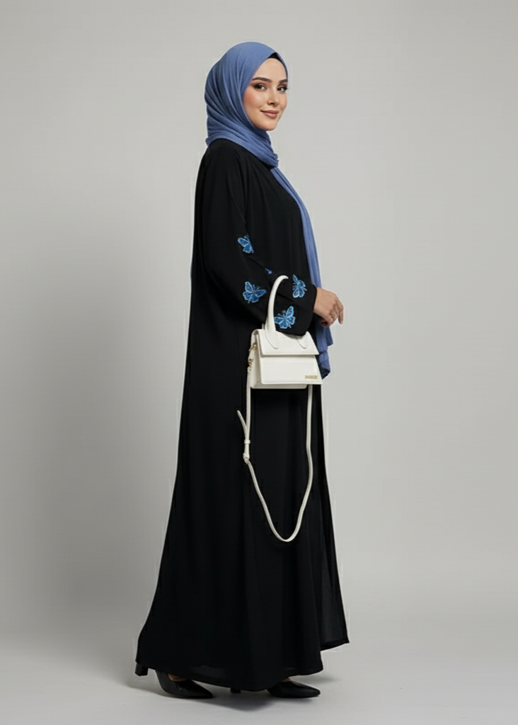 عباية سادة | فراشات زرقاء