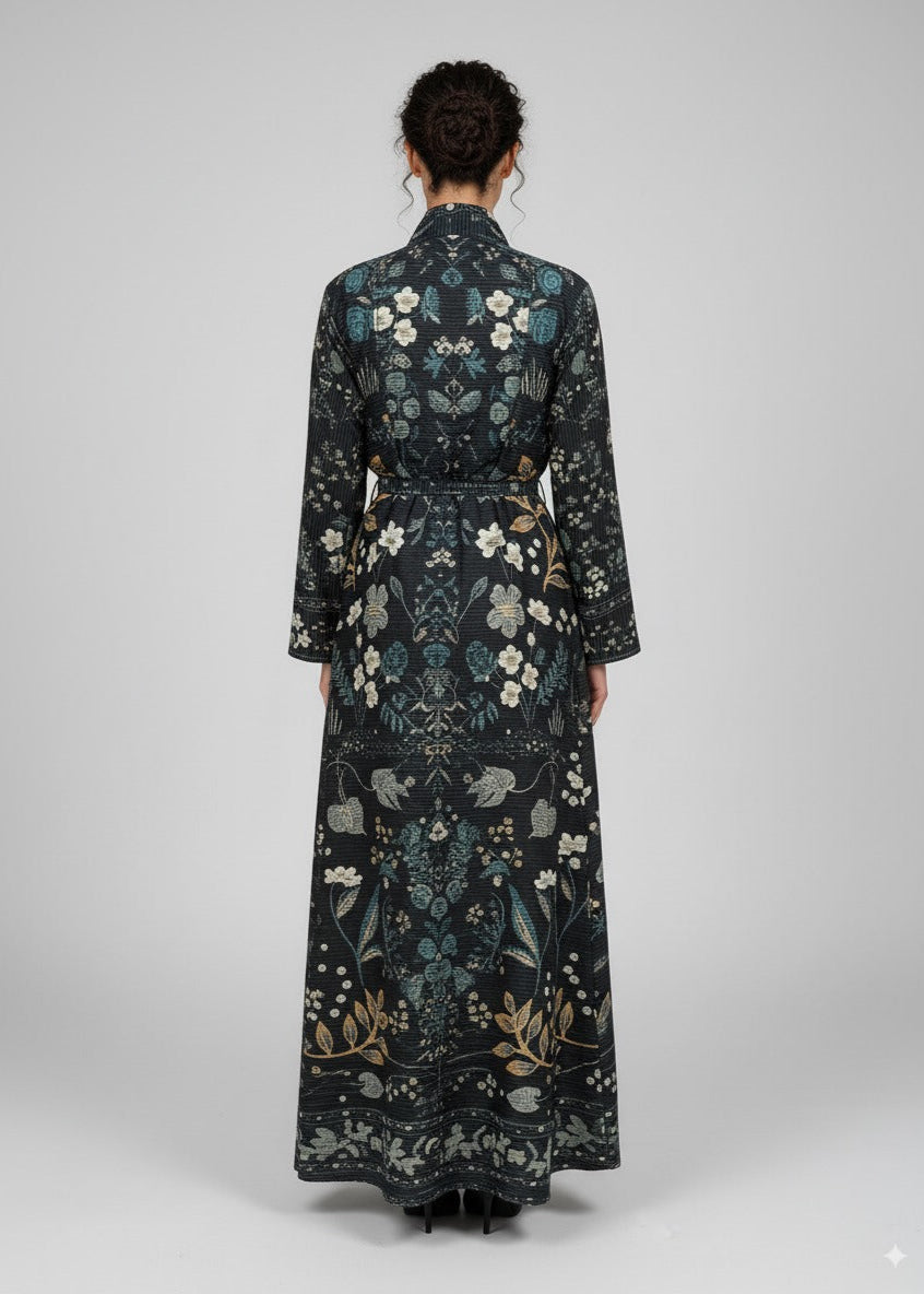 عباية ملوّنة | أزرق غامق