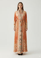 عباية ملوّنة | برتقالي أحمر