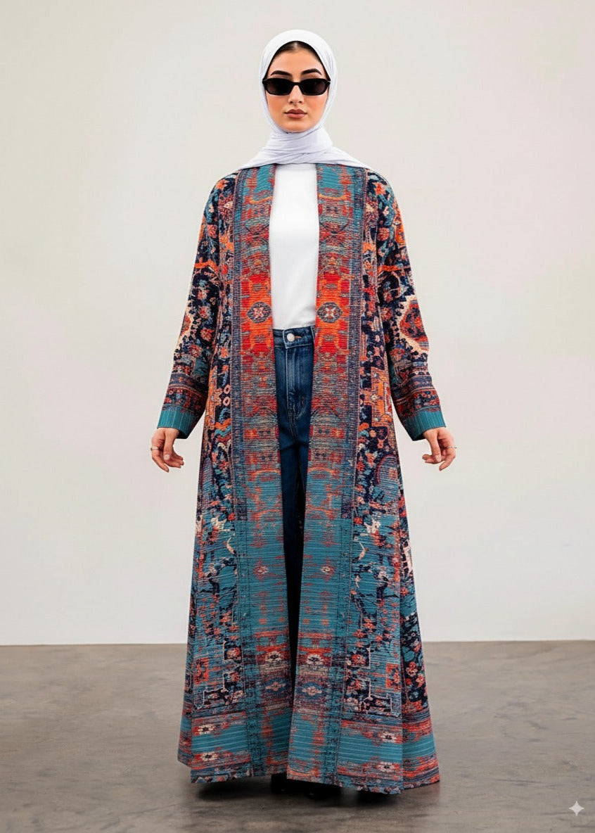 عباية ملوّنة | أزرق بحيري