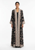 عباية ملوّنة | بيج أسود