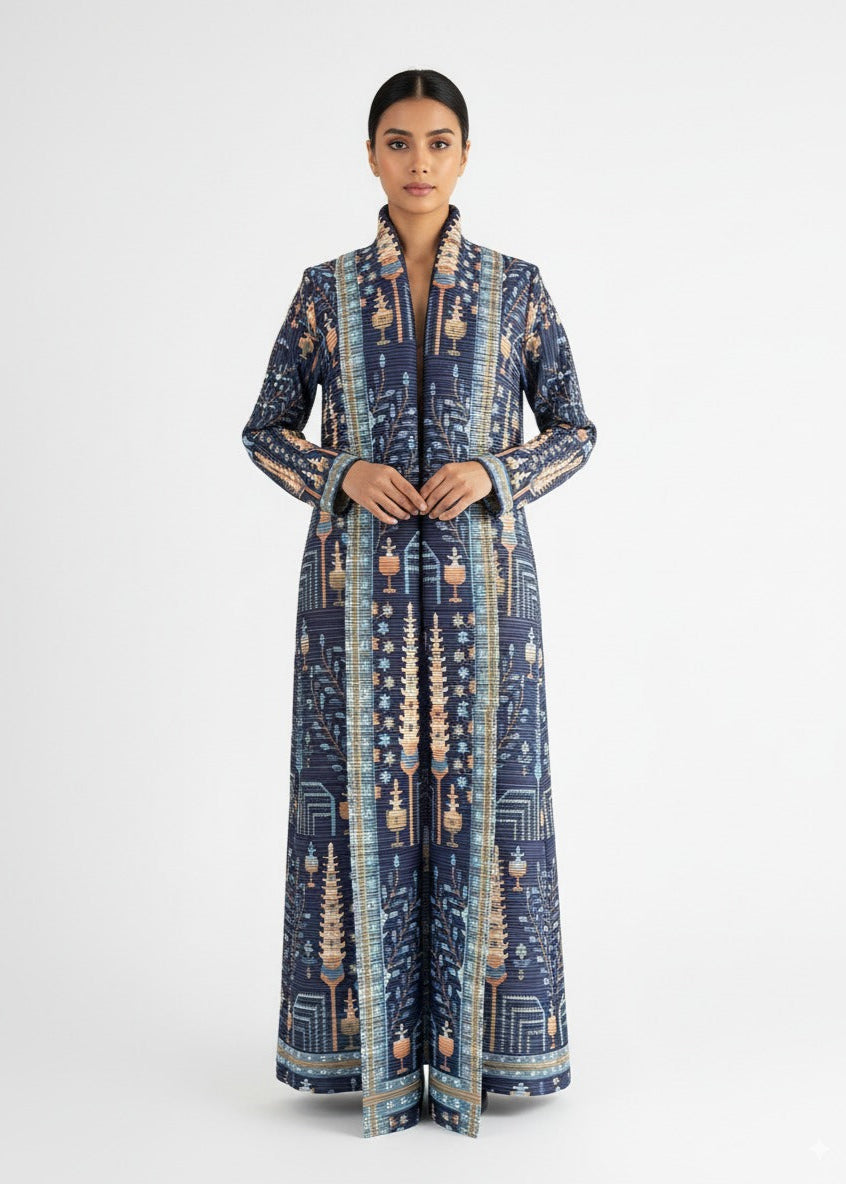 عباية ملوّنة | أزرق كحلي