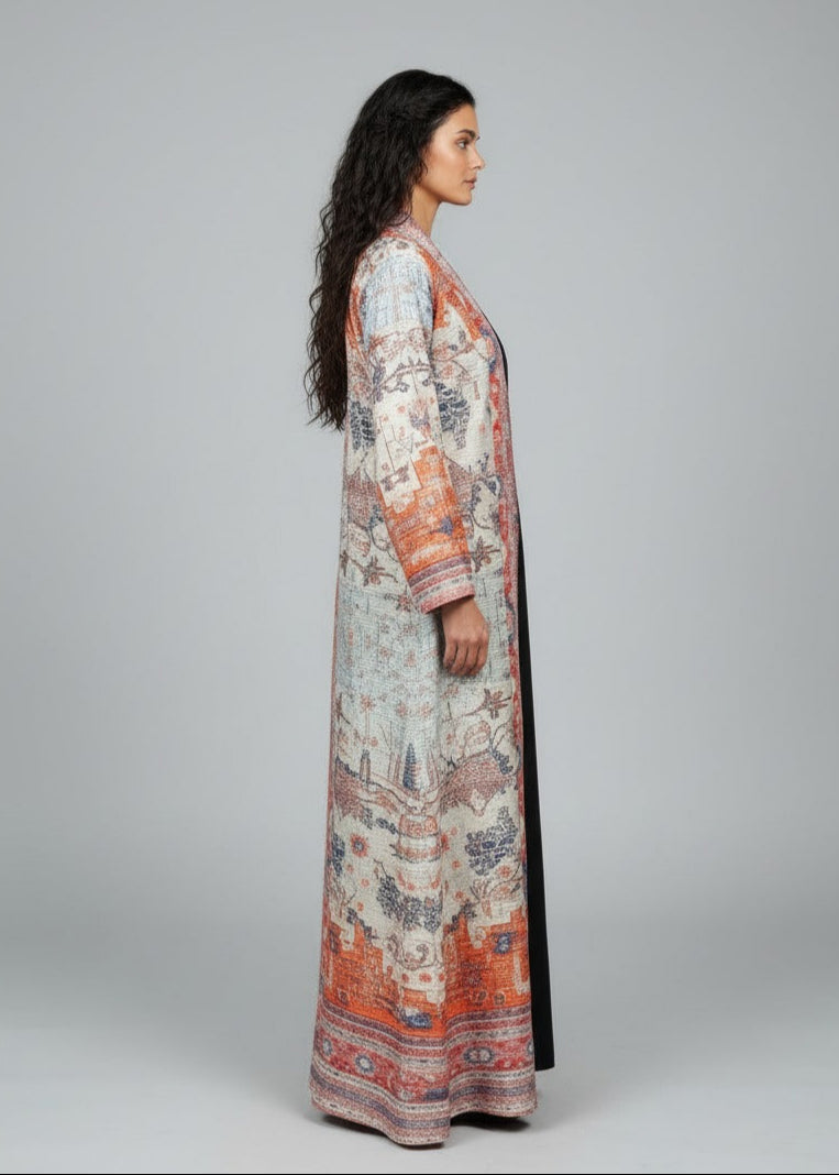 عباية ملوّنة | أحمر