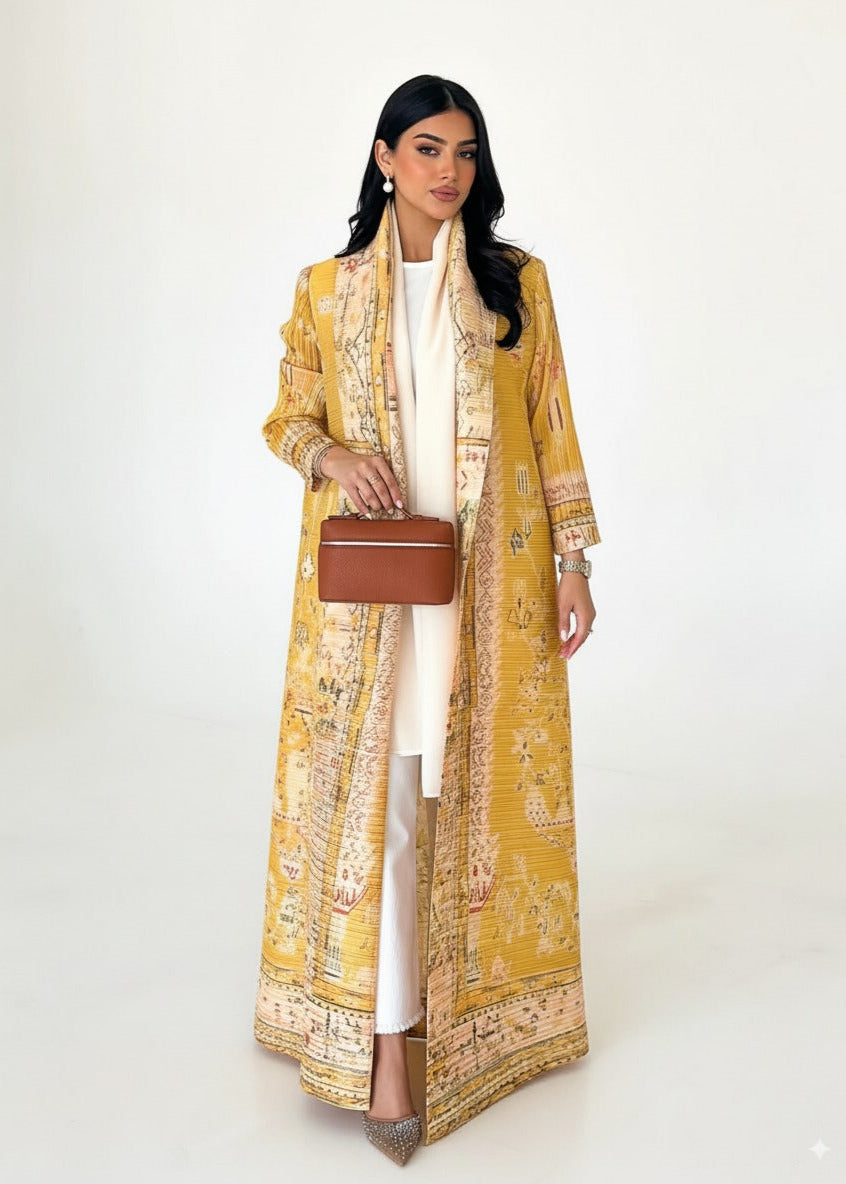 عباية ملوّنة | أصفر