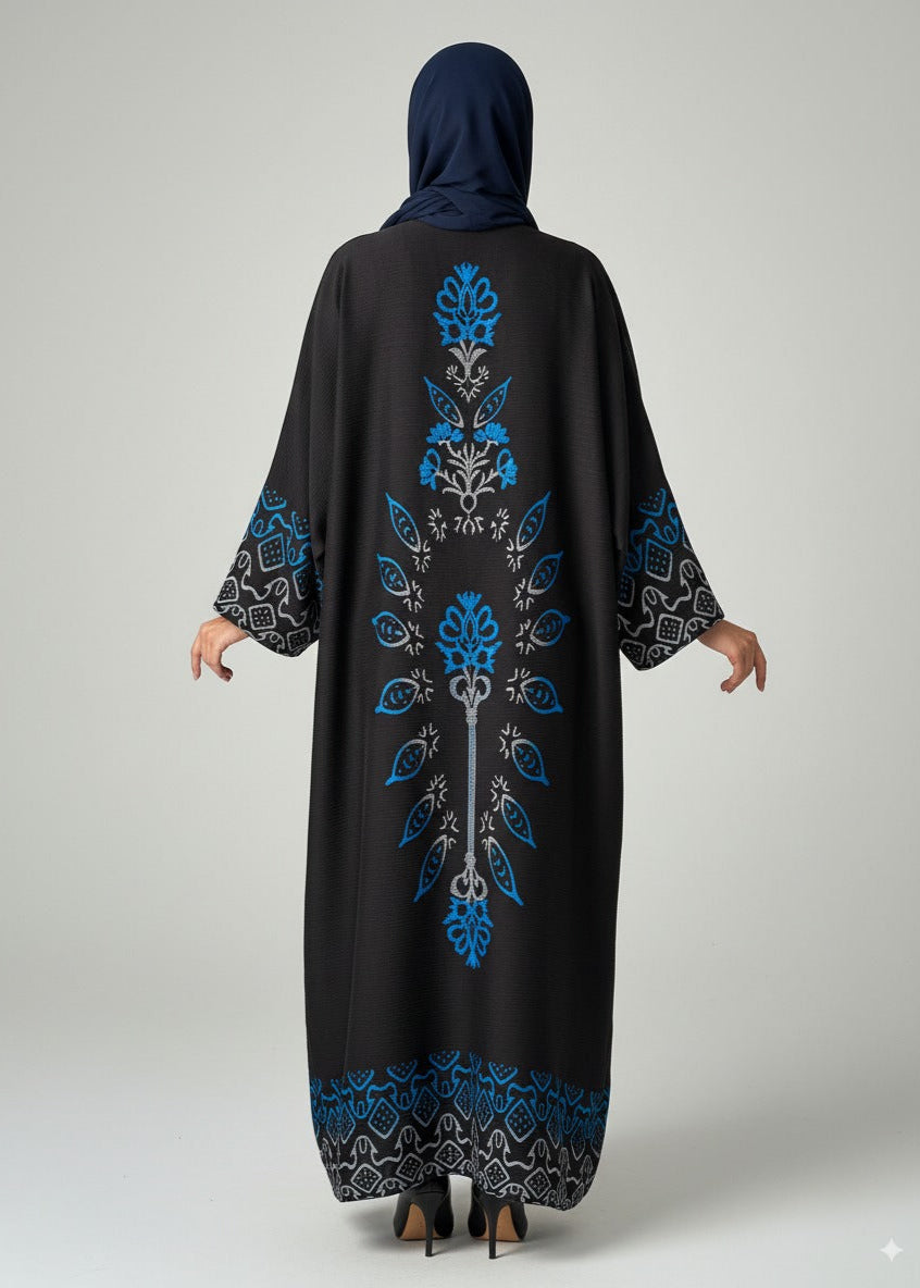 عباية ملوّنة | أسود مُصمَّم