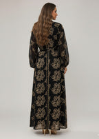 عباية ملوّنة | أسود ذهبي