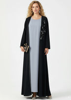 عباية سادة | كارديغان أسود