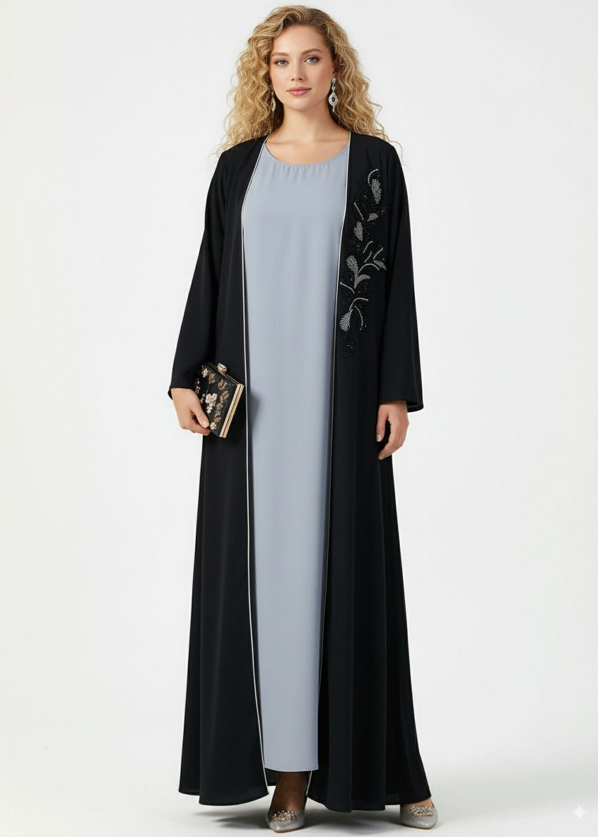 عباية سادة | كارديغان أسود