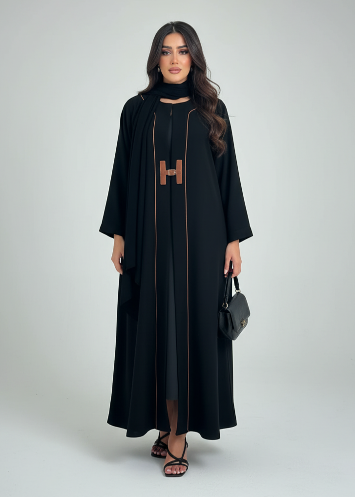 عباية مغلقة | عصري أسود