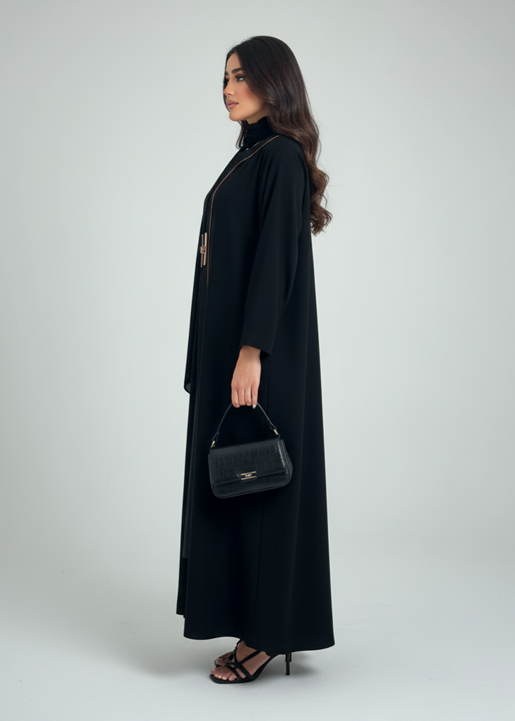 عباية مغلقة | عصري أسود