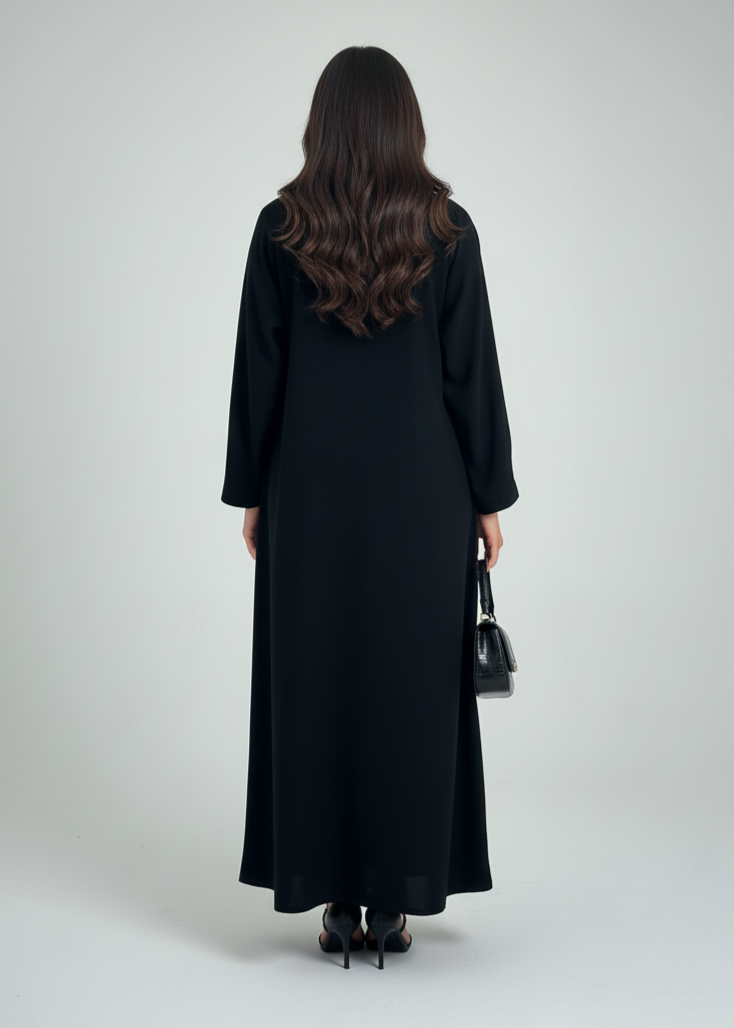 عباية مغلقة | عصري أسود