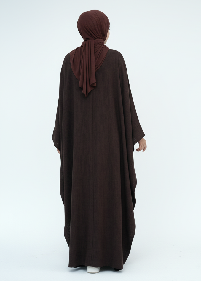 عباية مغلقة | فراشة قهوي