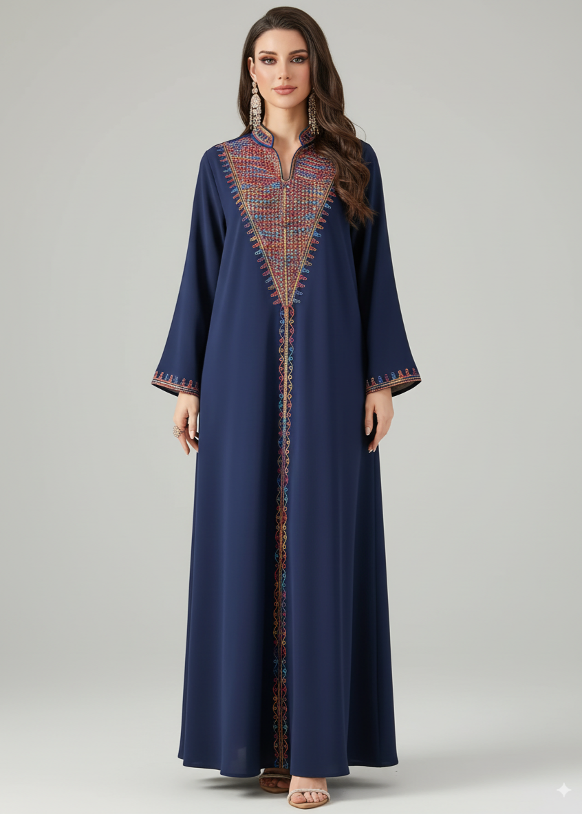 عباية مغلقة | دشداشة كحلي