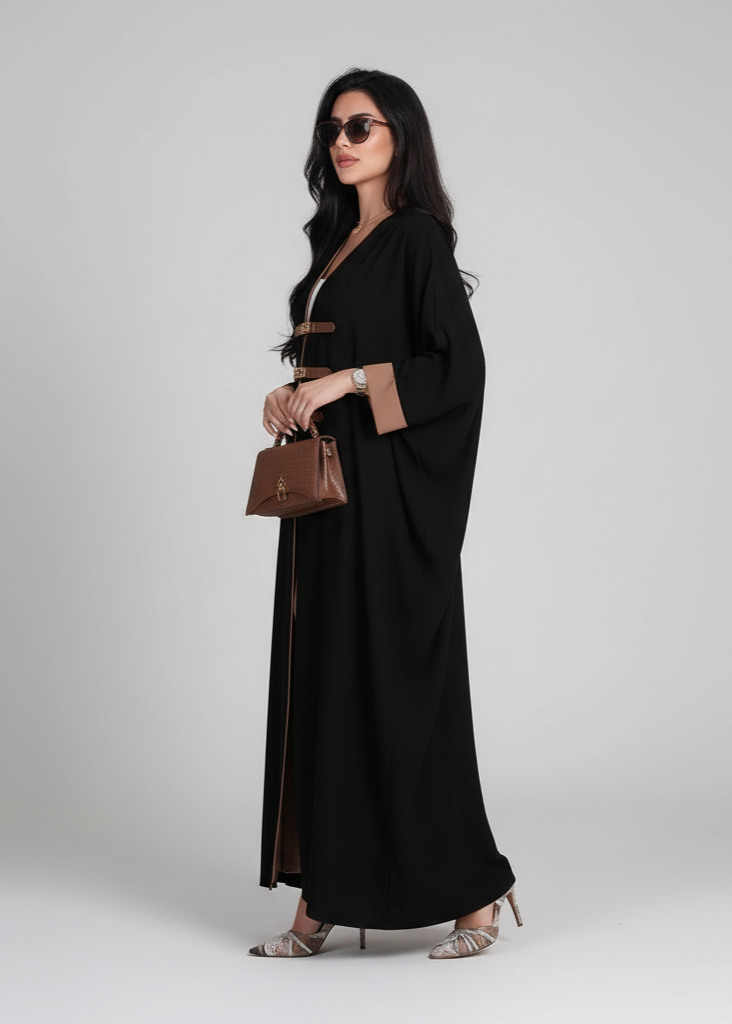 عباية مغلقة | إبزيم أسود