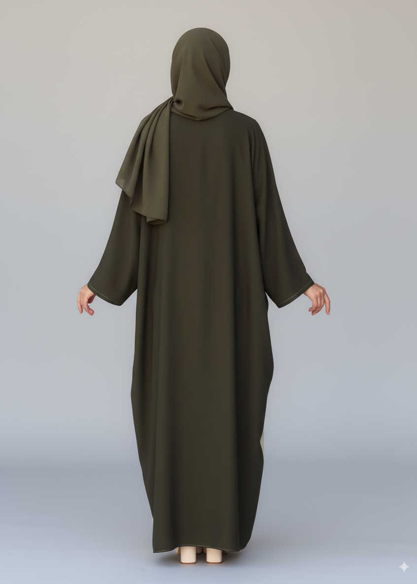 عباية مغلقة | مزيج زيتوني