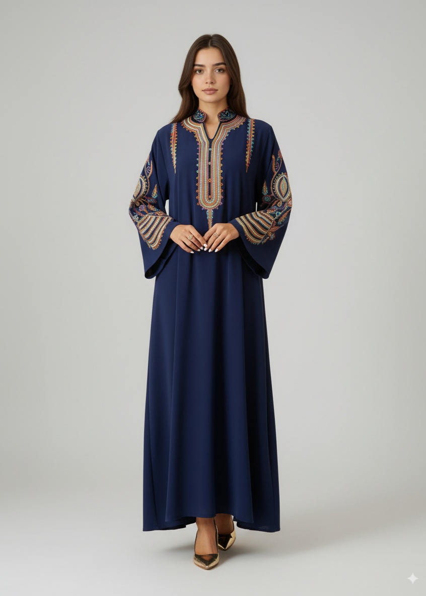 عباية مغلقة | إماراتي أزرق