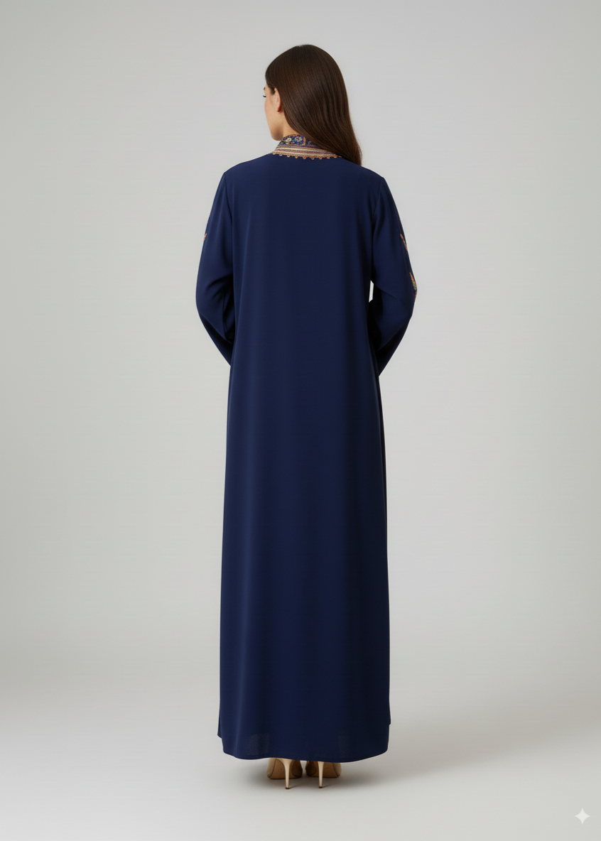 عباية مغلقة | إماراتي أزرق