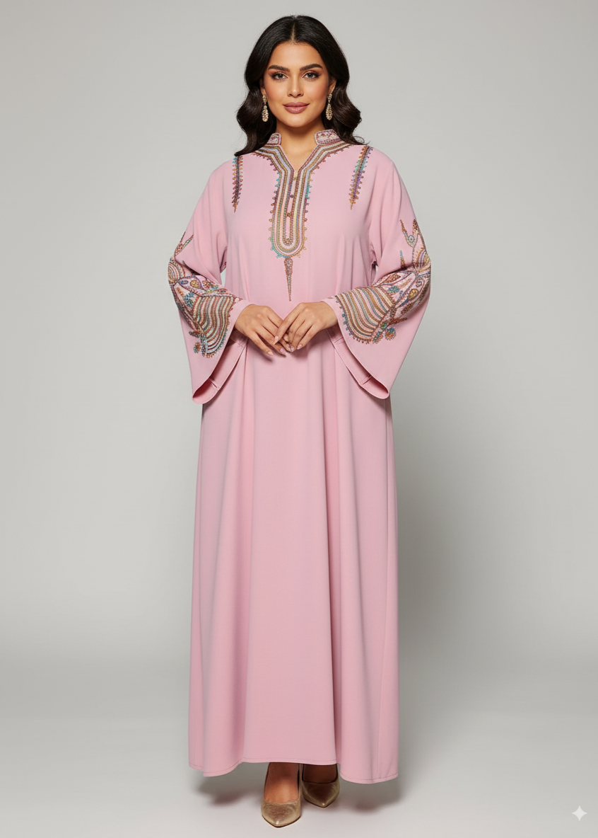 عباية مغلقة | إماراتي زهري