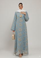 عباية مغلقة | فيروزي بأوراق