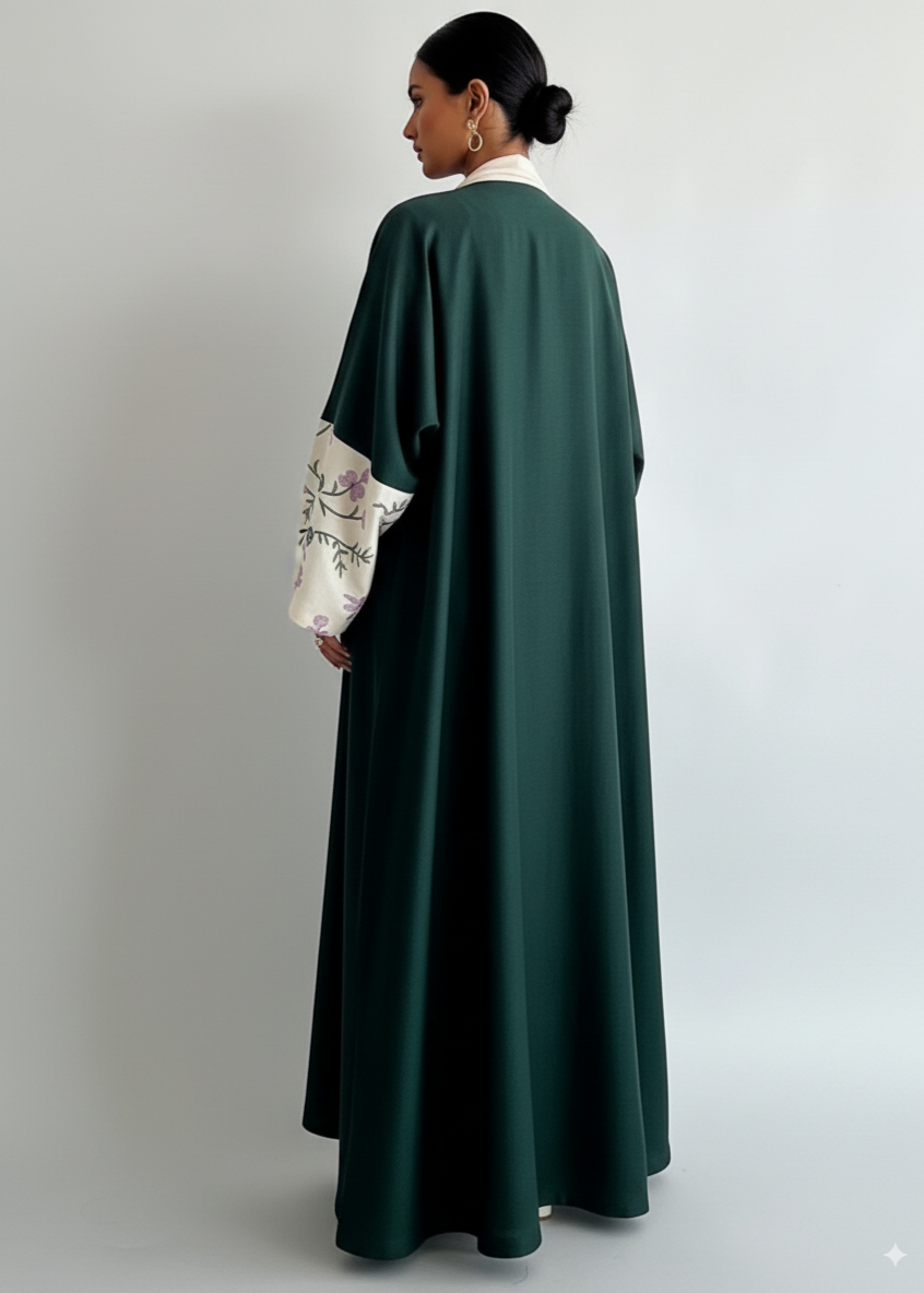 عباية سادة | أخضر غامق