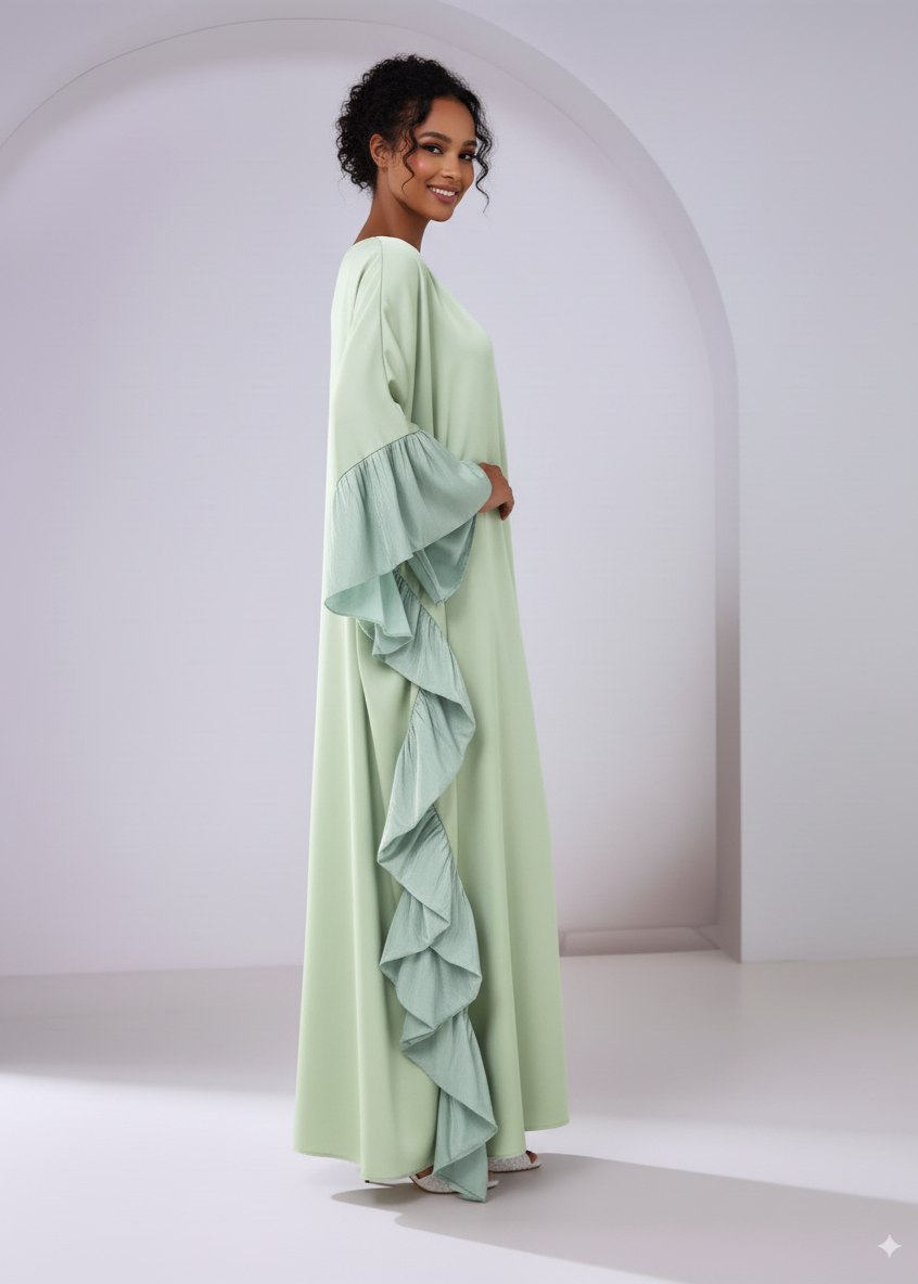 عباية مغلقة | مكشكش أخضر