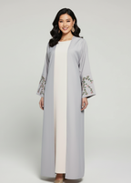 عباية سادة | رمادي فاتح