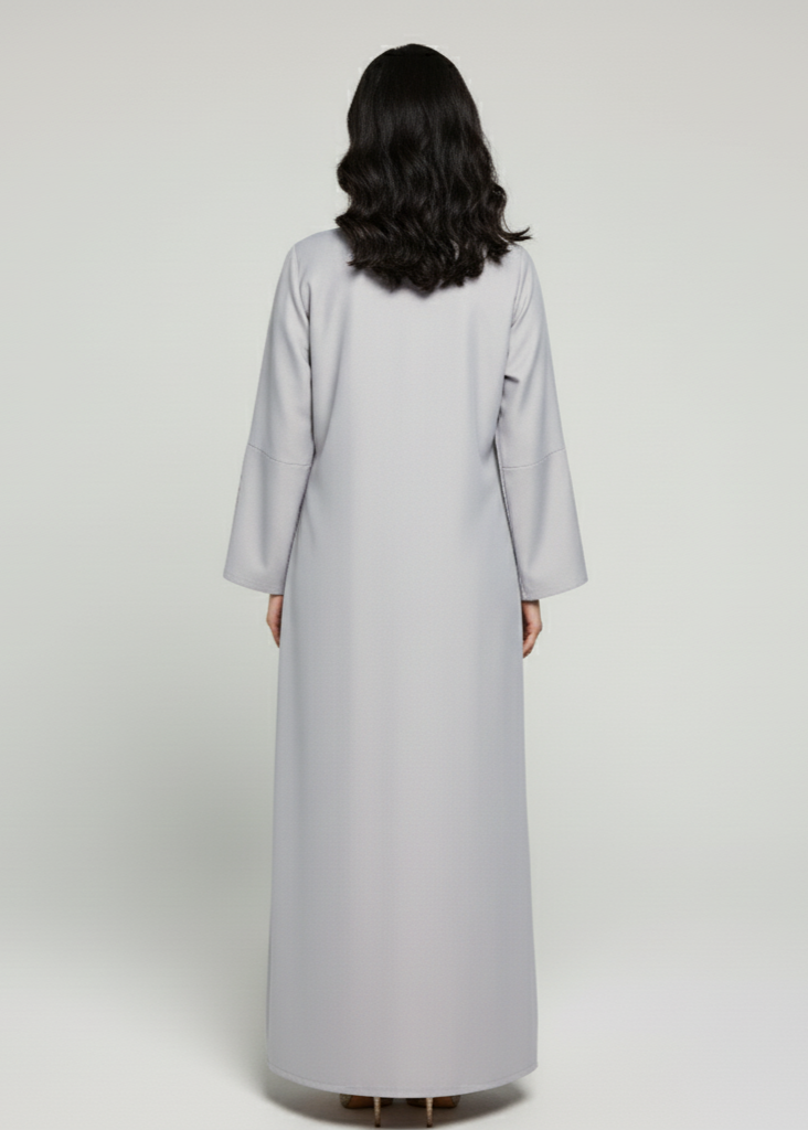 عباية سادة | رمادي فاتح