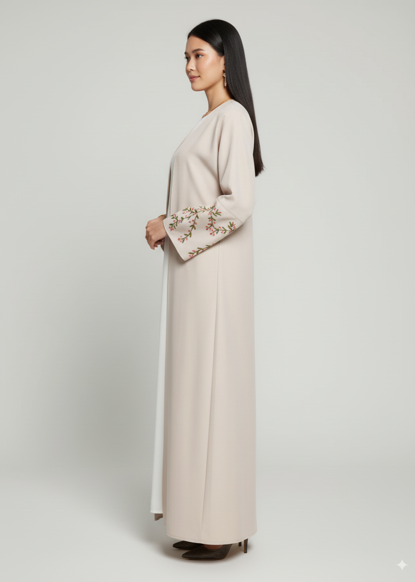 عباية سادة | بيج فاتح