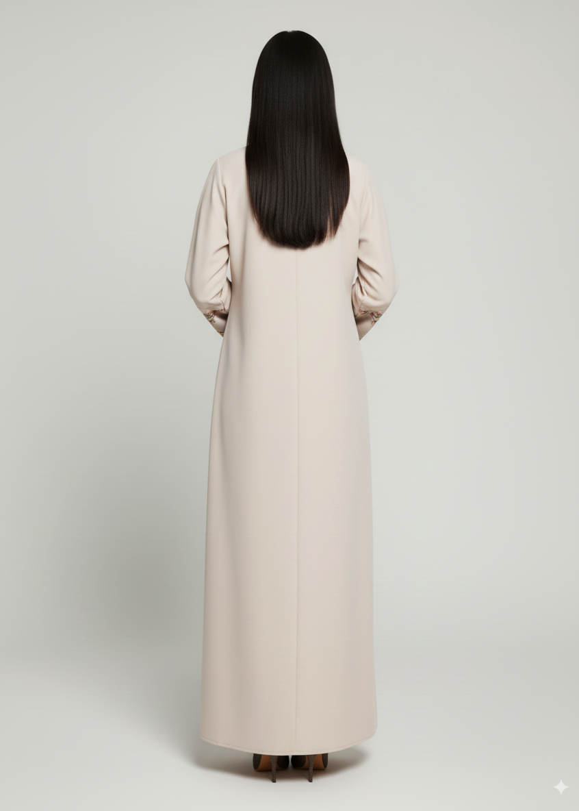 عباية سادة | بيج فاتح