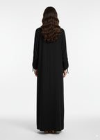 عباية مغلقة | صيفي أسود