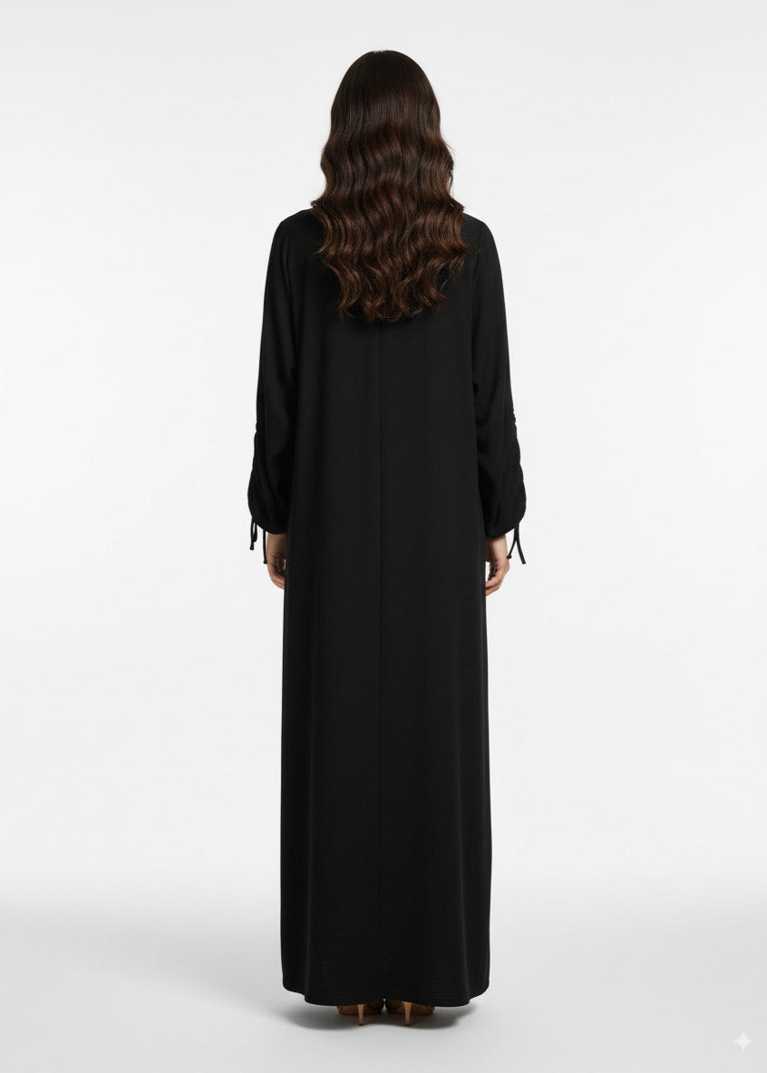 عباية مغلقة | صيفي أسود