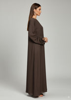 عباية مغلقة | صيفي قهوي