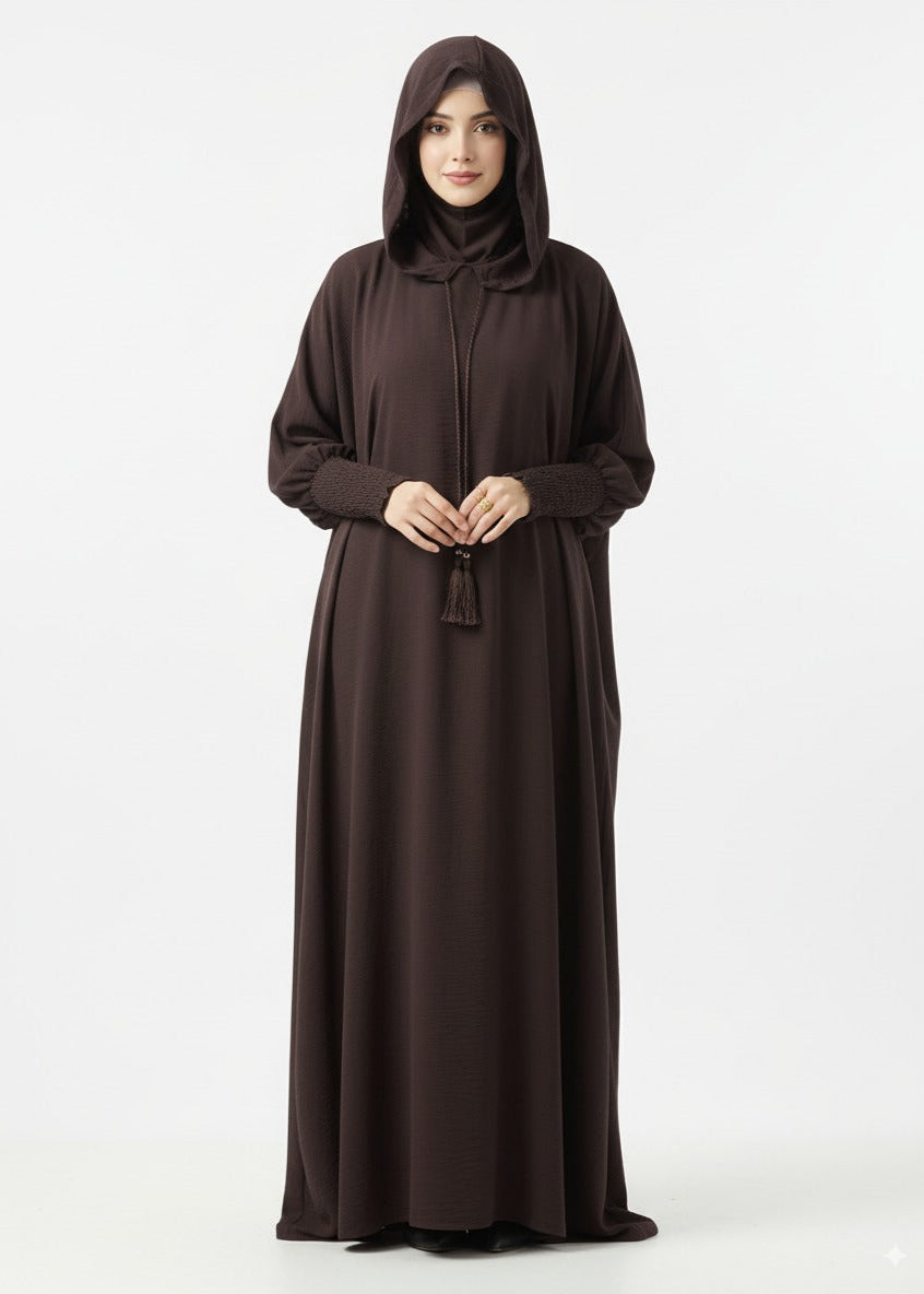 عباية بقبعة | قهوي