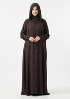 عباية بقبعة | قهوي