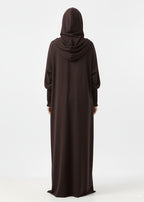 عباية بقبعة | قهوي