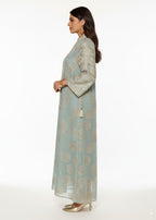 عباية مغلقة | أخضر مُطرَّز