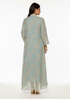 عباية مغلقة | أخضر مُطرَّز