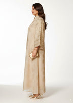 عباية مغلقة | مشمشي مُطرَّز