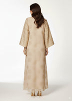 عباية مغلقة | مشمشي مُطرَّز