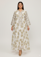 عباية مغلقة | ذهبي مُطرَّز