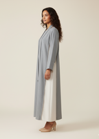 عباية مغلقة | رمادي فاتح