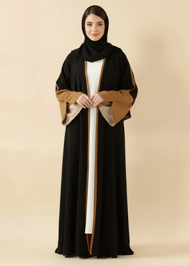 عباية ملوّنة | أسود بني