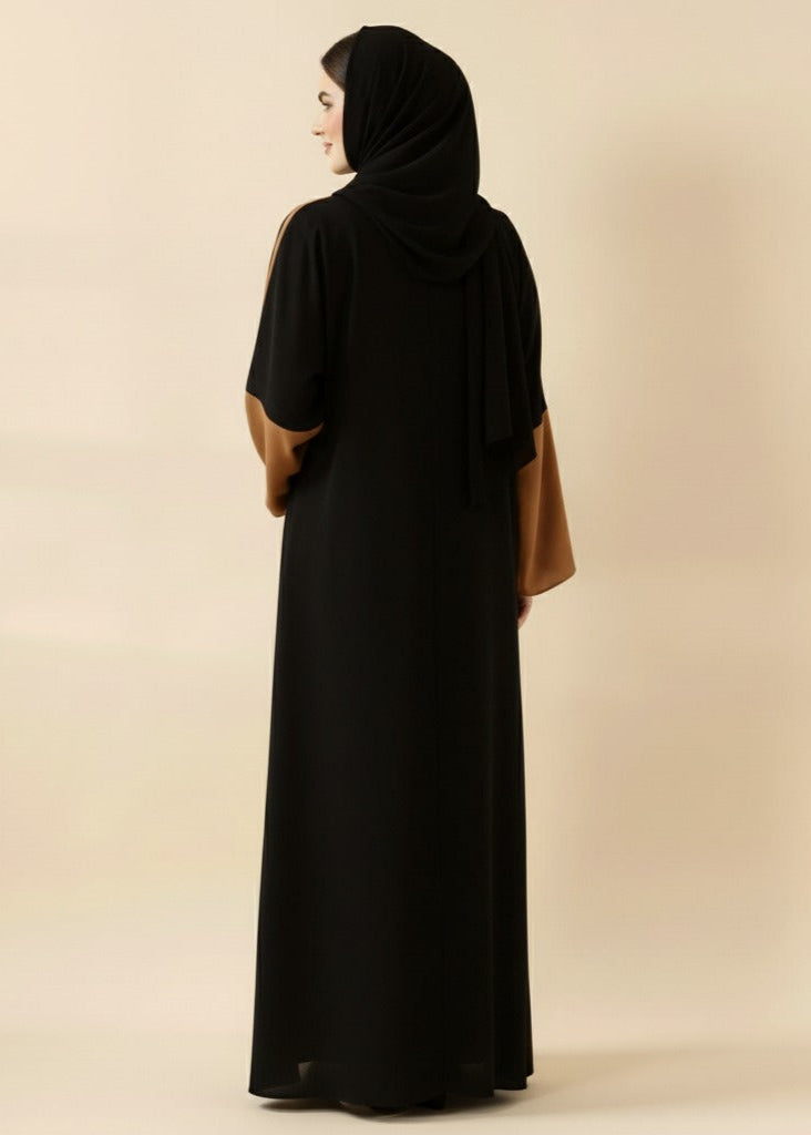 عباية ملوّنة | أسود بني